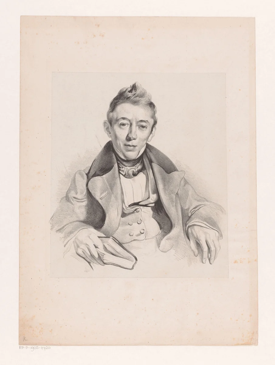Portret van Evert Fabius by Cornelis Steffelaar, print, 1822-1843