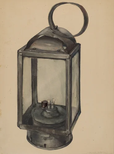 Lantern (Shaker) by Adelaide Dyball, index of american design, 1937