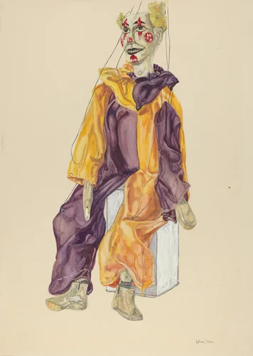 Marionette Clown by Lillian Stahl, index of american design, 1936