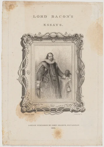 Lord Bacon's Essays - Title Page by George Murray, print, 1742-1822