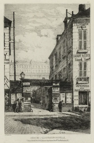 Headquarters of L'Illustration Nouvelle by Alfred Taiée, print, 1869