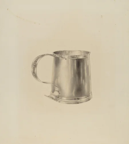 Silver Mug by Hester Duany, index of american design, 1938