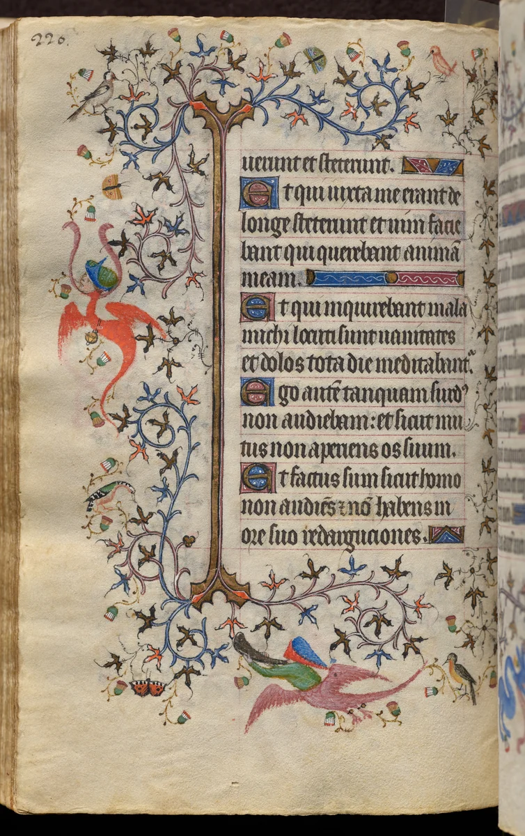 Hours of Charles the Noble, King of Navarre (1361-1425): fol. 110v, Text by Master of the Brussels Initials and Associates, book, 1400-1410