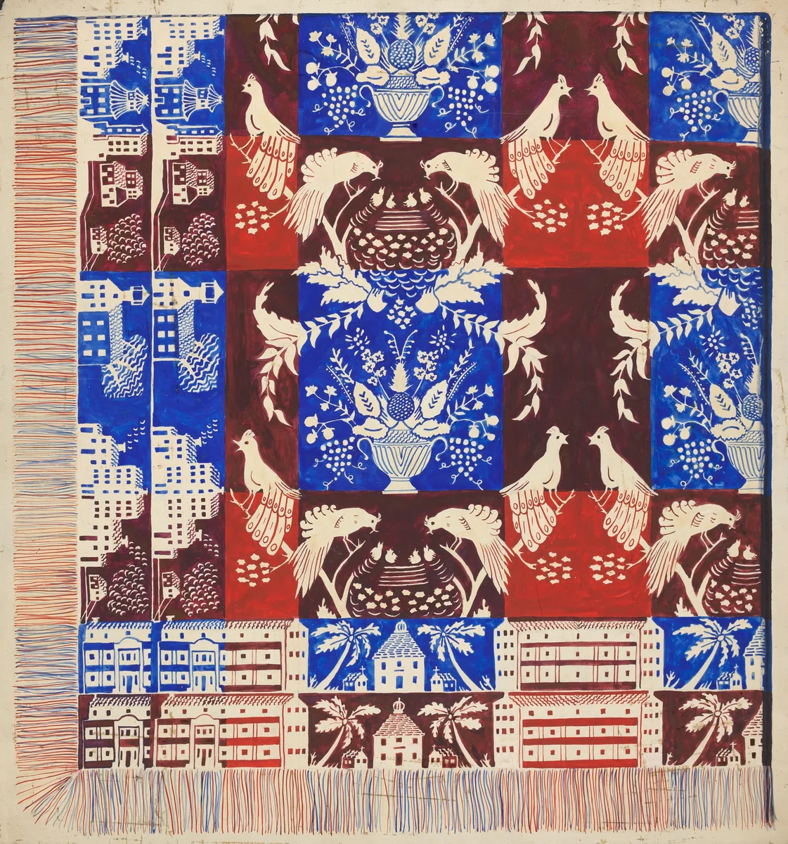 Coverlet by Dorothy Posten, index of american design, 1936