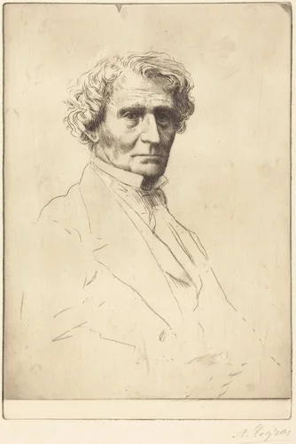 Hector Berlioz by Alphonse Legros, print, 1837-1911