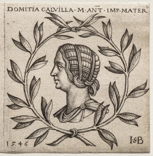Bust of Domitia Calvilla by Hans Sebald Beham, print, 1546