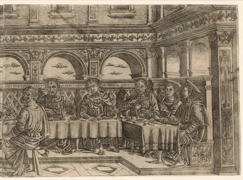 The Last Supper by Lucantonio degli Uberti, print, 1495-1505