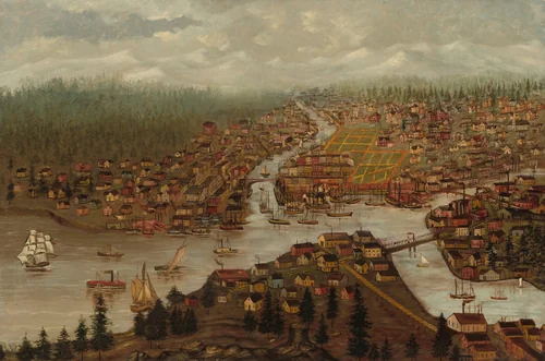 View of Aberdeen, Washington by American 20th Century, painting, 1903-1906