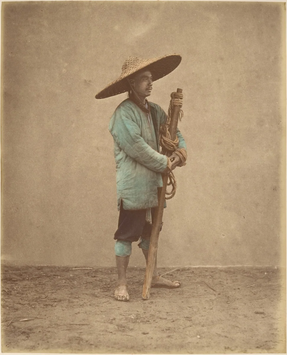 [Chinese Man Wearing Hat] by Raimund von Stillfried, photograph, 1870-1879