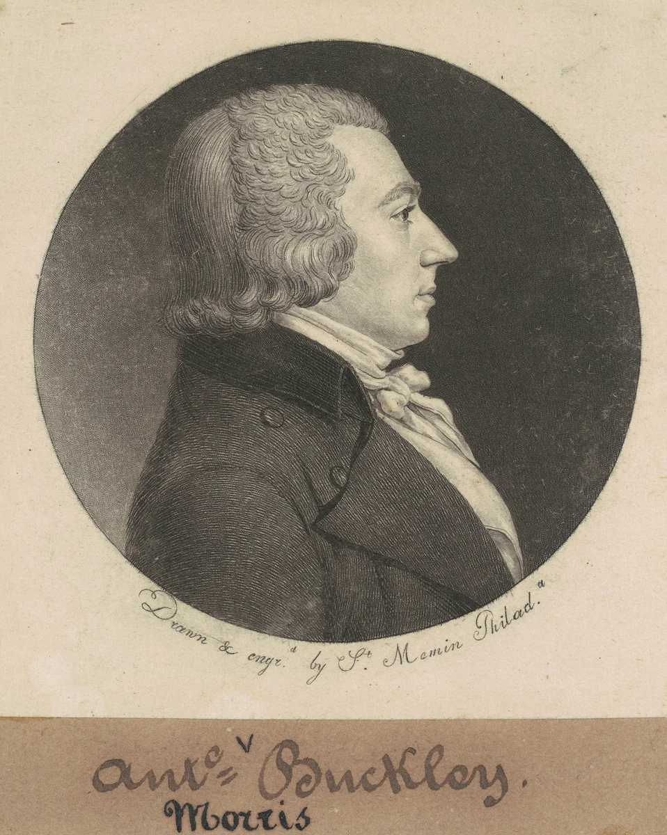 Anthony Morris Buckley by Charles B. J. Févret de Saint-Mémin, print, 1798