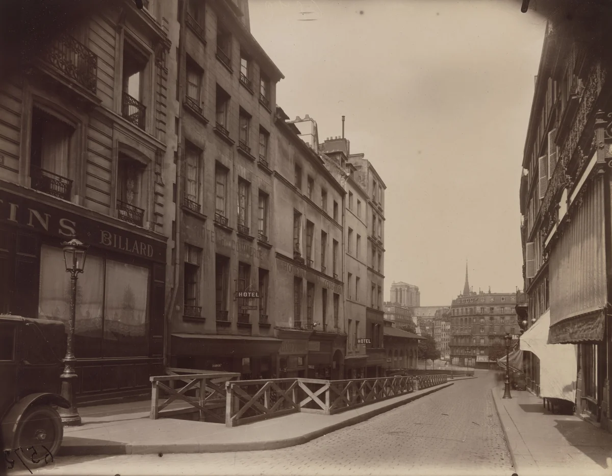 Rue de la Montagne-Sainte-Geneviève by Eugène Atget, photograph, 1925