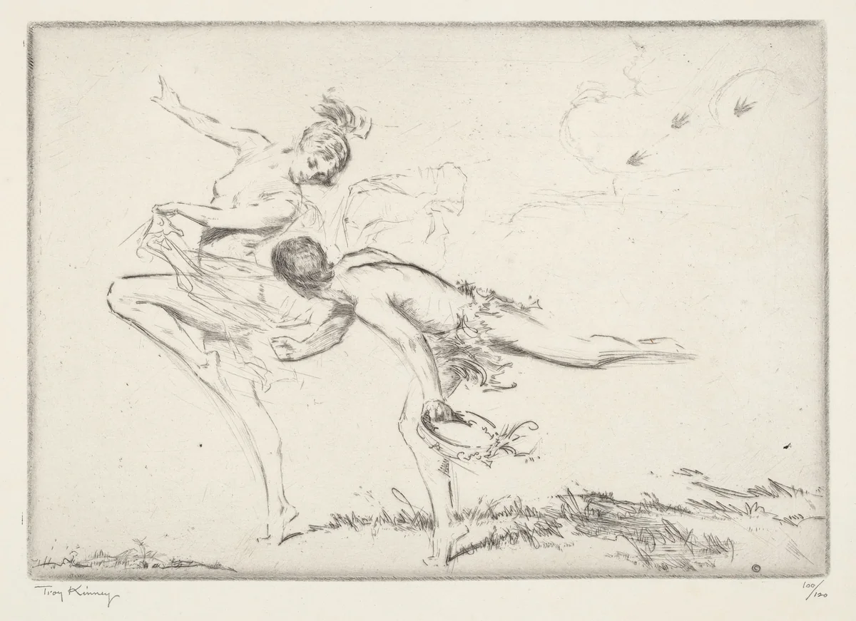 Swallows by Troy Kinney, print, 1919