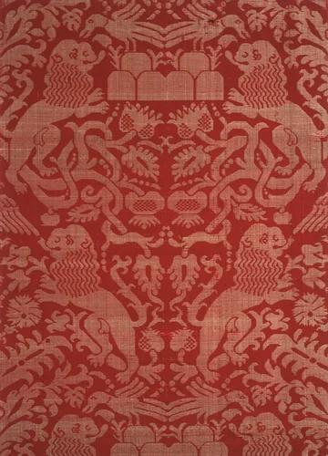 Fragment by Italy, textile, 1501-1600