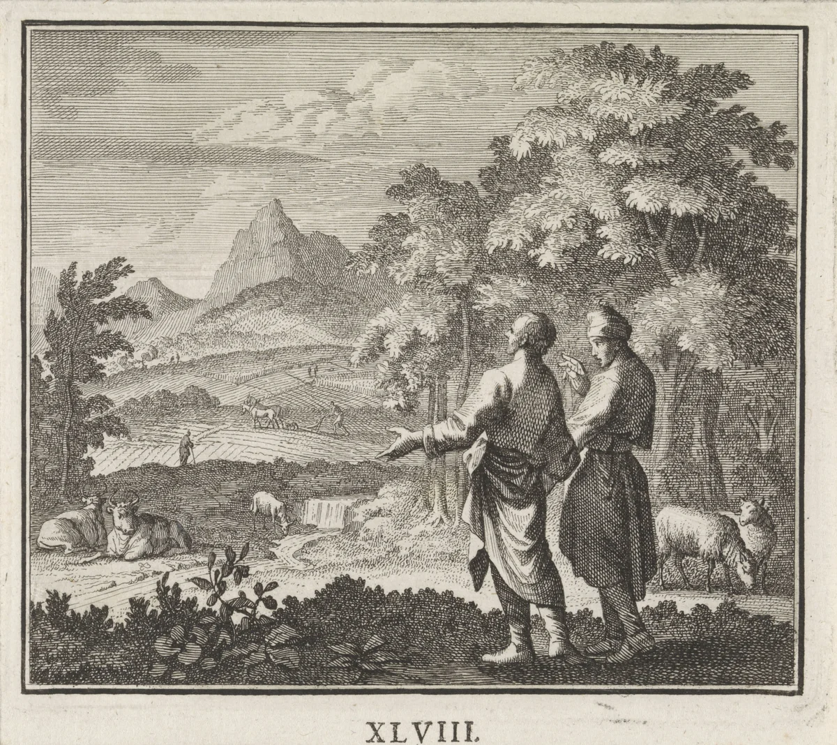 Embleem: zomer by Caspar Luyken, print, 1695-1705