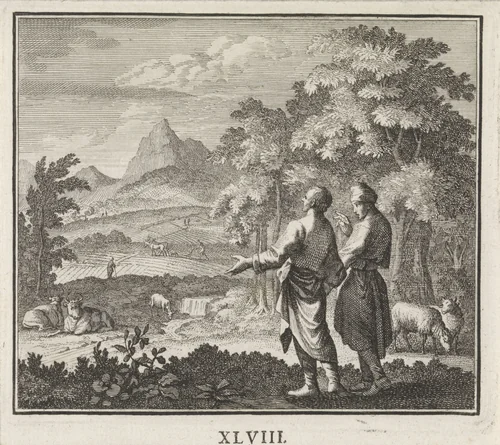Embleem: zomer by Caspar Luyken, print, 1695-1705