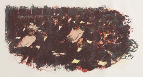 At the Theatre by Pierre Bonnard, print, 1899