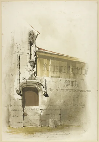 Picturesque Architecture in Paris, Ghent, Antwerp, Touen, etc. by Thomas Shotter Boys, print, 1839