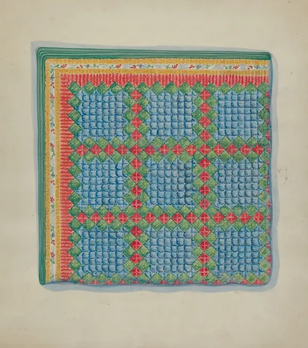 Patchwork Quilt by Mabel Ritter, index of american design, 1936