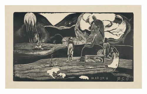 Maruru (Offerings of Gratitude), from the Noa Noa Suite by Paul Gauguin, print, 1893-1894