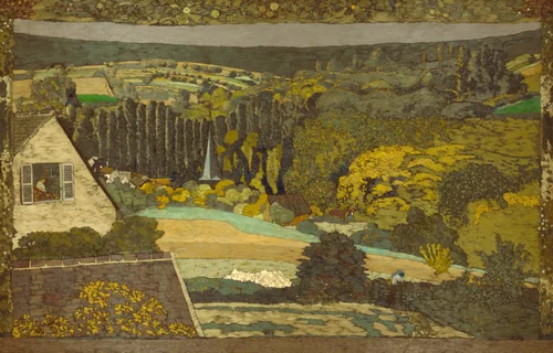 Landscape: Window Overlooking the Woods by Édouard Vuillard, painting, 1899