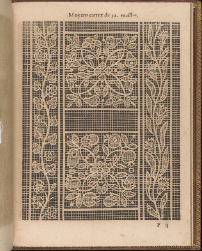 La Pratique de l'Aiguille, page 57 (recto) by Matthias Mignerak, book, 1605