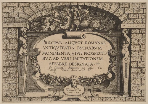 Title Page by Hieronymus Cock, print, 1551