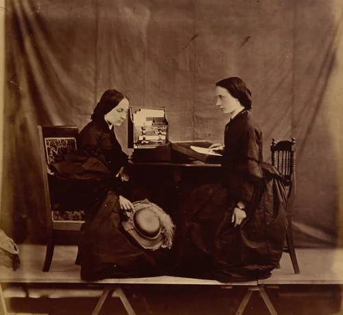 Nelly and Jane Bainbridge by British 19th Century, photograph, 1850-1860