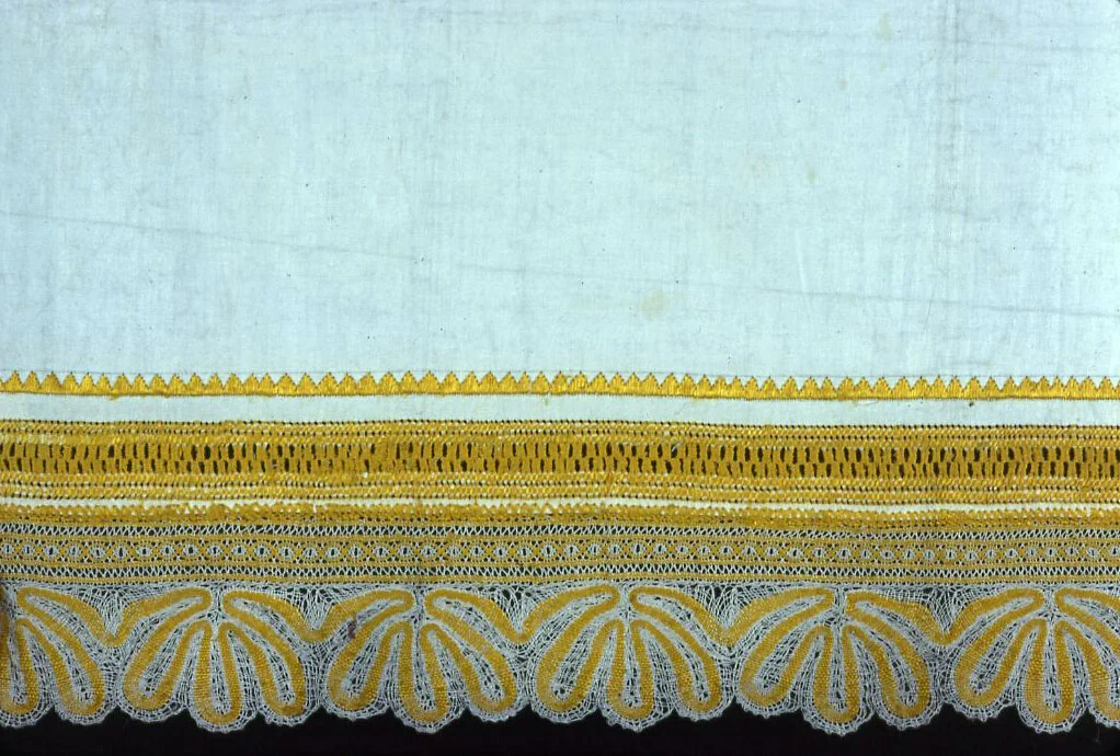 Part of an Apron by Czechoslovakia, textile, 1801-1900