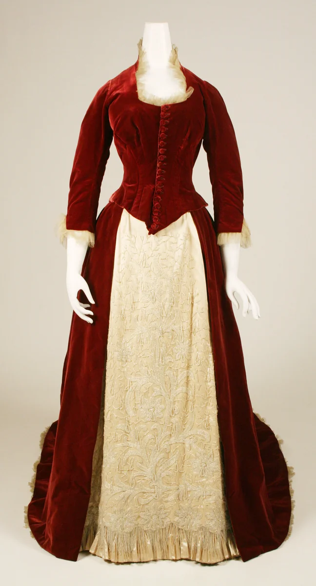 Evening ensemble by Agnes Monaghan, artwork, 1879-1889