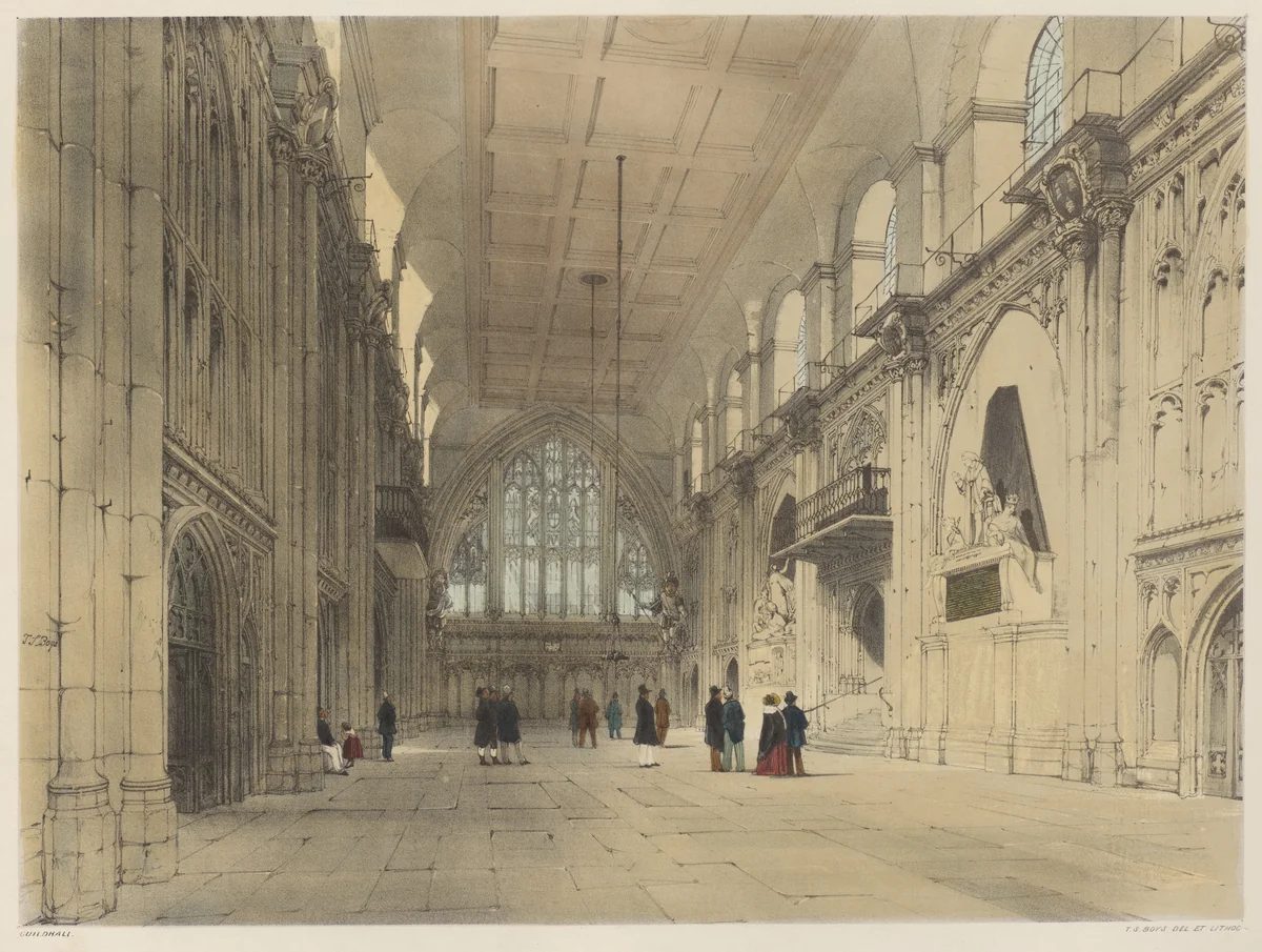 London As It Is: Guildhall by Thomas Shotter Boys, book, 1842