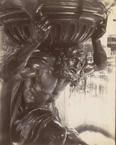 Saint-Étienne-du-Mont (Chaire) by Eugène Atget, photograph, 1912