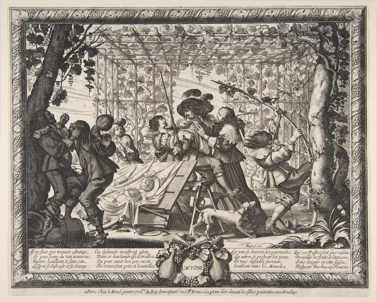 Autumn by Abraham Bosse, print, 1632-1642