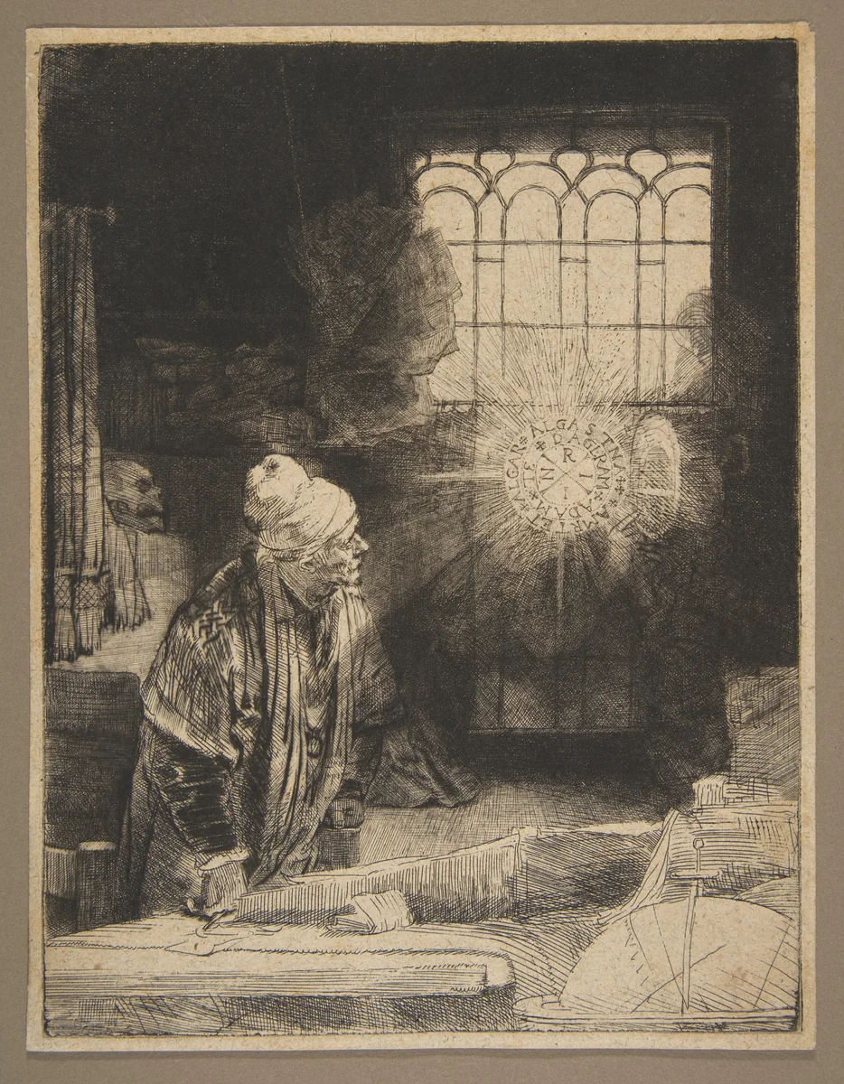 Faust by Rembrandt van Rijn, print, 1647-1657