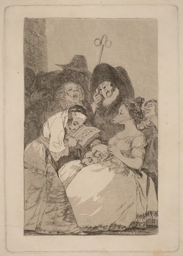 La filiacion (The Filiation) by Francisco Goya, print, 1797-1799