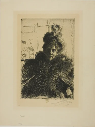 Gerda Hagborg III by Anders Zorn, print, 1896