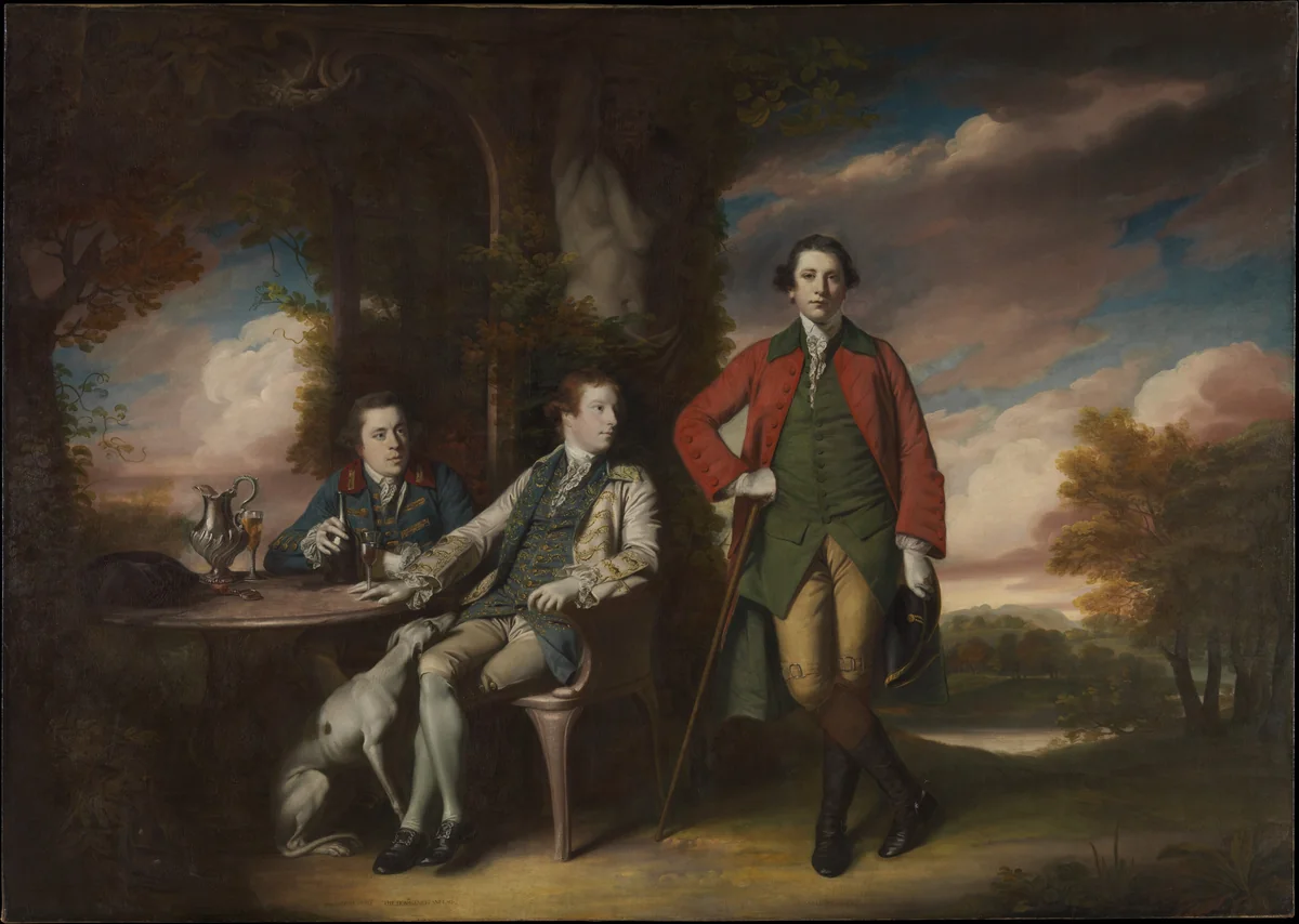 The Honorable Henry Fane (1739–1802) with Inigo Jones and Charles Blair by Sir Joshua Reynolds, painting, 1761-1766