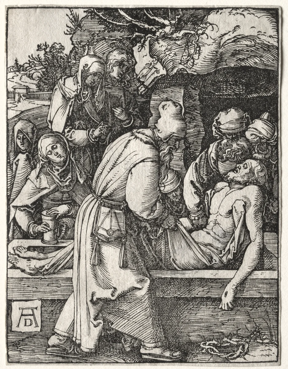 Small Passion: The Deposition by Albrecht Dürer, print, 1509-1510