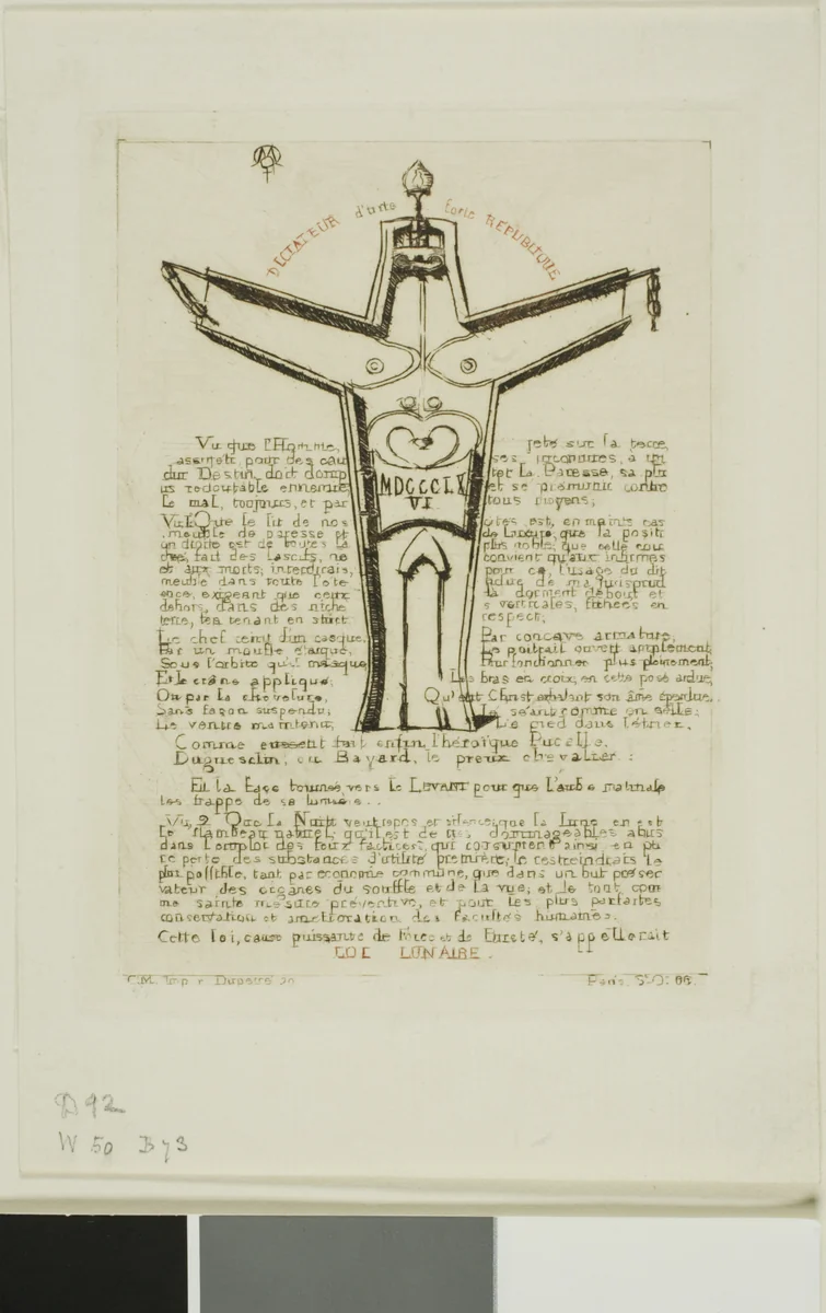 Lunar Law, No. 2 by Charles Meryon, print, 1866