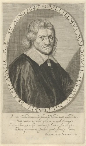 Portret van Guilielmus Macdowell by Steven van Lamsweerde, print, 1654