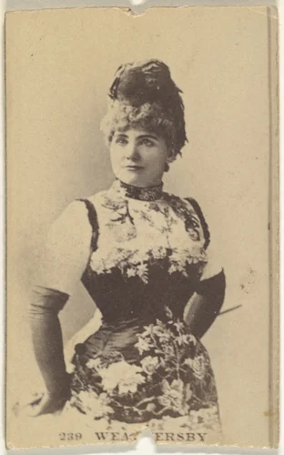 Card Number 239, Miss Weathersby, from the Actors and Actresses series (N145-7) issued by Duke Sons & Co. to promote Duke Cigarettes by W. Duke, Sons & Co., photograph, 1880-1889
