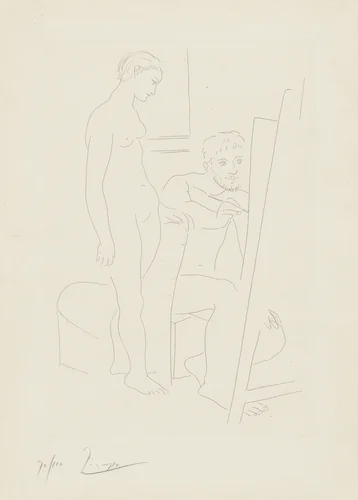 Nude Model (Le Modèle nu) by Pablo Picasso, print, 1927