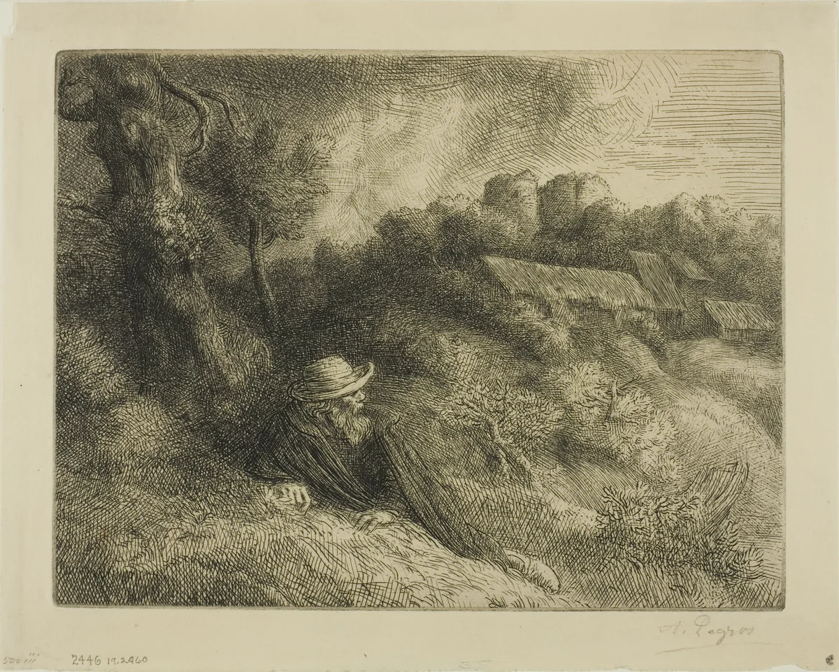 Haunted House by Alphonse Legros, print, 1885-1895