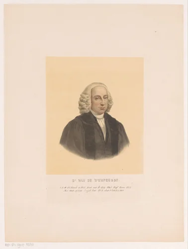 Portret van Dionysius van de Wijnpersse by Leendert Springer, print, 1850