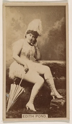 Edith Pond, from the Actresses series (N245) issued by Kinney Brothers to promote Sweet Caporal Cigarettes by Kinney Brothers Tobacco Company, photograph, 1890