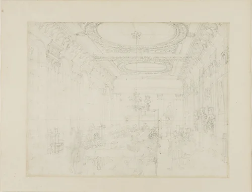 Study for The College of Physicians, from Microcosm of London by Augustus Charles Pugin
Thomas Rowlandson, drawing, 1807-1808