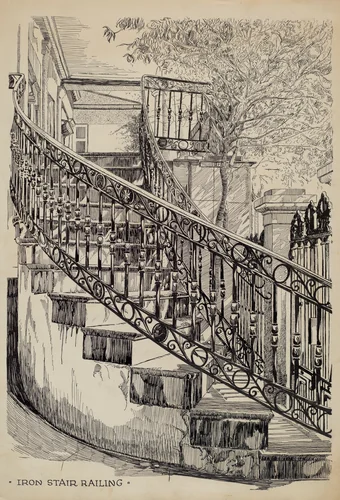Iron Balcony by Thomas Byrne, index of american design, 1936