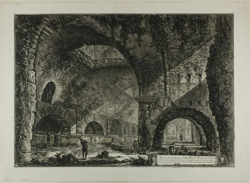 Another interior view of the Villa of Maecenas, Tivoli, from Views of Rome by Giovanni Battista Piranesi, print, 1767