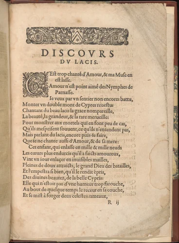 Les Secondes Oeuvres, et Subtiles Inventions De Lingerie du Seigneur Federic de Vinciolo Venitien, page 66 (recto) by Federico de Vinciolo, book, 1603