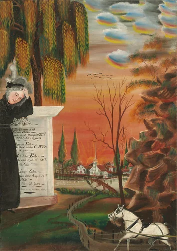 Eaton Family Memorial by Samuel Jordan, painting, 1831