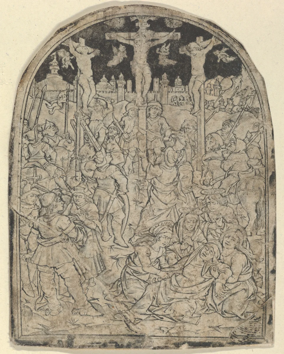 Crucifixion by anonymous, print, 1450-1475